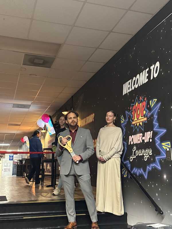 the grand opening of the Power-Up Lounge at Berglund Center!