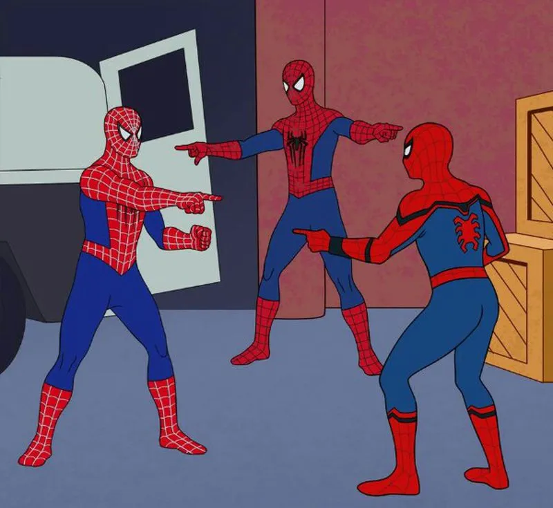 using spiderman meme to demo small business branding consistency 